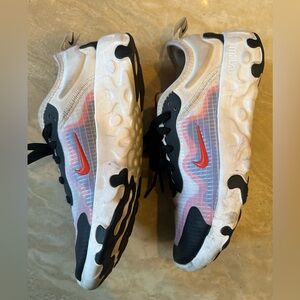 Nike Black and White Sneakers with Red Accents